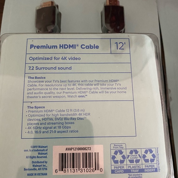 12’ 4K HDMI CABLES - Picture 5 of 6